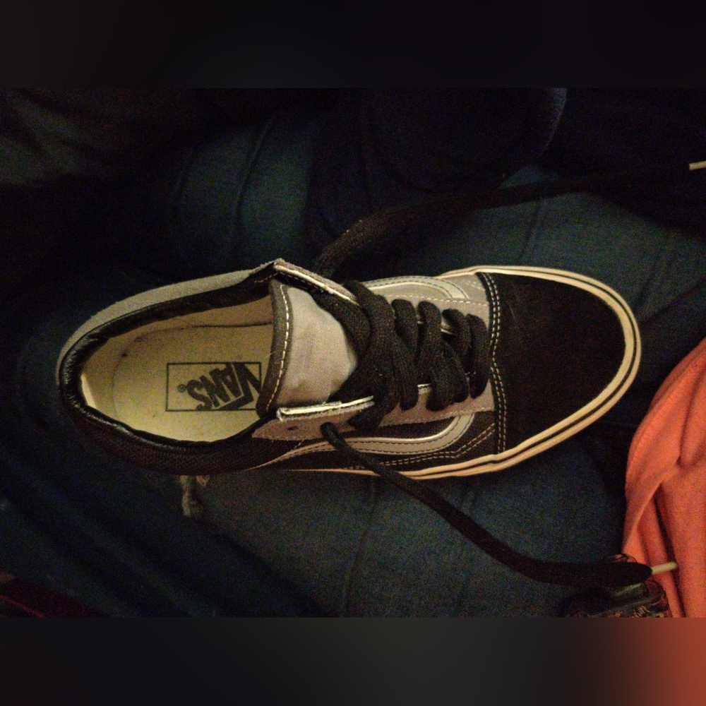 USM-7.5/Wm-9 Vans Old Skool Cordura Black Frost Gray Suede Unisex Skate Sneakers - Picture 6 of 6